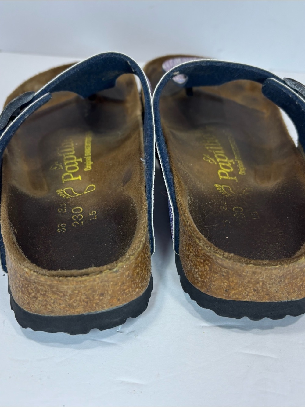 Birkenstock Papillio Gizeh Women's Size 5 Sandals Pink Purple Mosaic Boho Thong - Picture 6 of 8